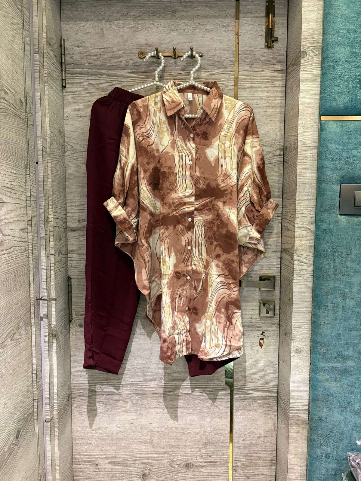 IMPorted LOng KAftan COrd-SEt By REady Wear